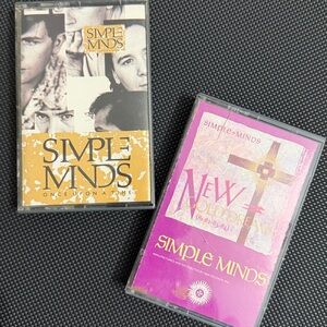 Vintage 80’s cassette tapes- Simple Minds - Once Upon a Time & New Gold Dreams